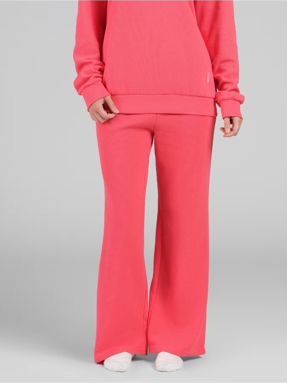 Comfrt Waffle Relaxed Straight Leg Pant - Picture 2 of 13